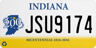 IN license plate JSU9174