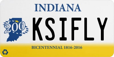 IN license plate KSIFLY