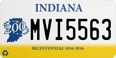 IN license plate MVI5563