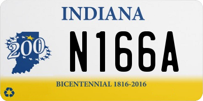 IN license plate N166A