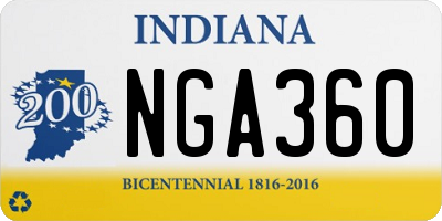 IN license plate NGA360