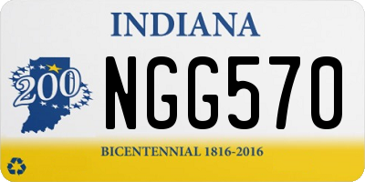 IN license plate NGG570