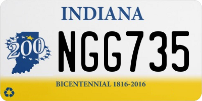 IN license plate NGG735