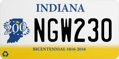 IN license plate NGW230