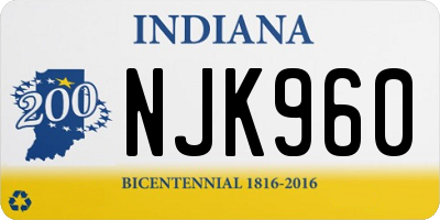 IN license plate NJK960