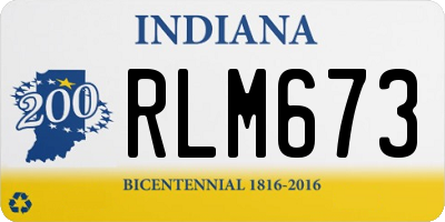 IN license plate RLM673