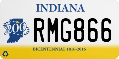 IN license plate RMG866