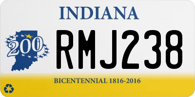 IN license plate RMJ238