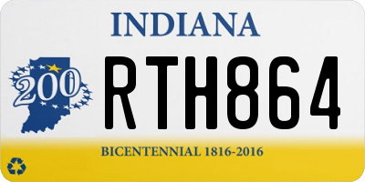 IN license plate RTH864