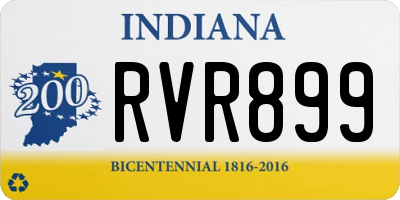 IN license plate RVR899