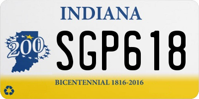 IN license plate SGP618