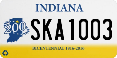 IN license plate SKA1003