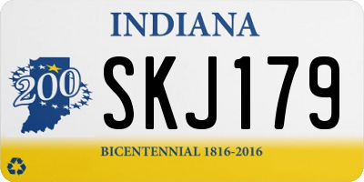 IN license plate SKJ179