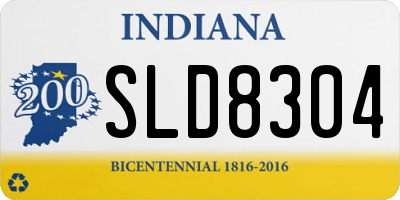 IN license plate SLD8304