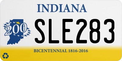 IN license plate SLE283