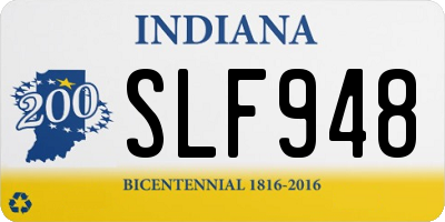 IN license plate SLF948