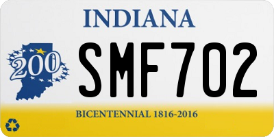 IN license plate SMF702