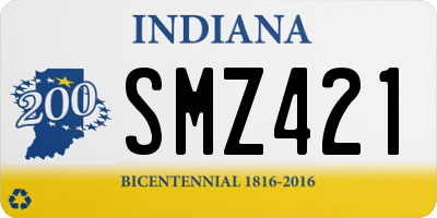 IN license plate SMZ421