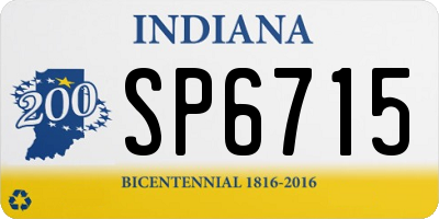 IN license plate SP6715