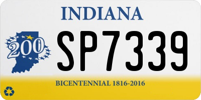 IN license plate SP7339