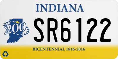 IN license plate SR6122