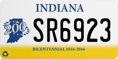 IN license plate SR6923