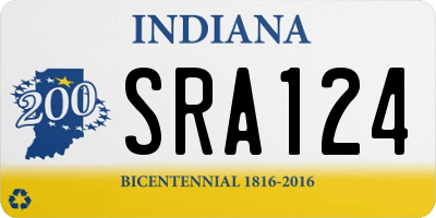 IN license plate SRA124