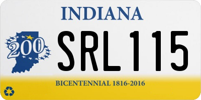 IN license plate SRL115