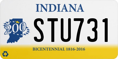 IN license plate STU731