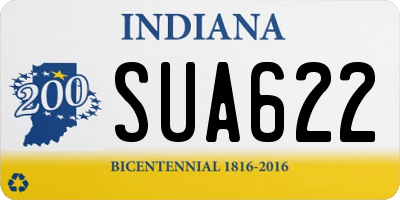 IN license plate SUA622