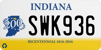 IN license plate SWK936