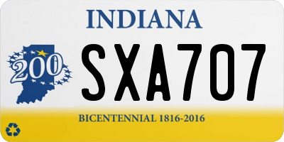 IN license plate SXA707