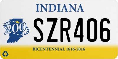 IN license plate SZR406