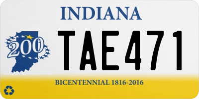 IN license plate TAE471