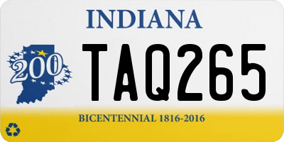 IN license plate TAQ265