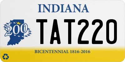 IN license plate TAT220