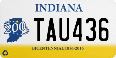 IN license plate TAU436