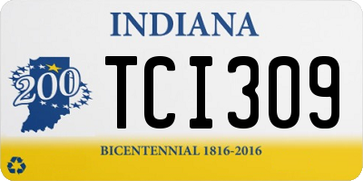 IN license plate TCI309