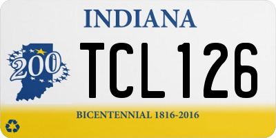 IN license plate TCL126