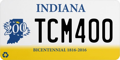 IN license plate TCM400