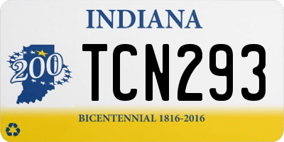 IN license plate TCN293