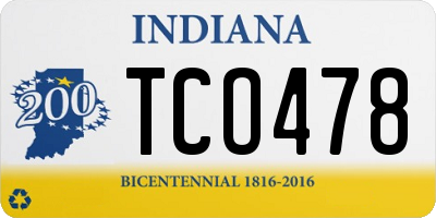 IN license plate TCO478