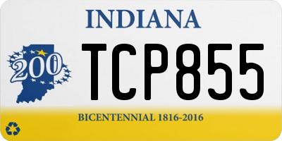 IN license plate TCP855