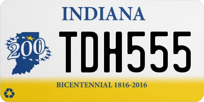 IN license plate TDH555