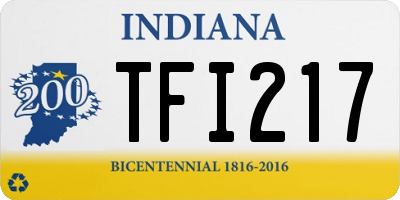 IN license plate TFI217