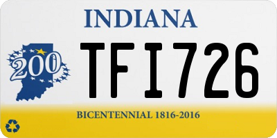 IN license plate TFI726