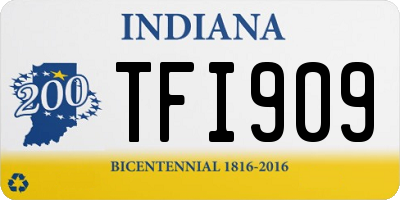 IN license plate TFI909