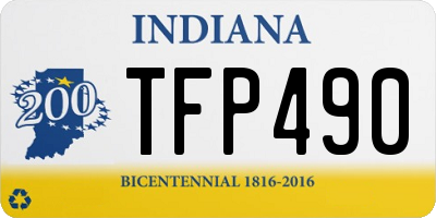 IN license plate TFP490