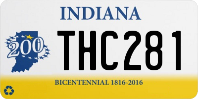 IN license plate THC281