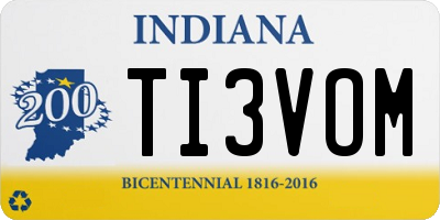 IN license plate TI3VOM